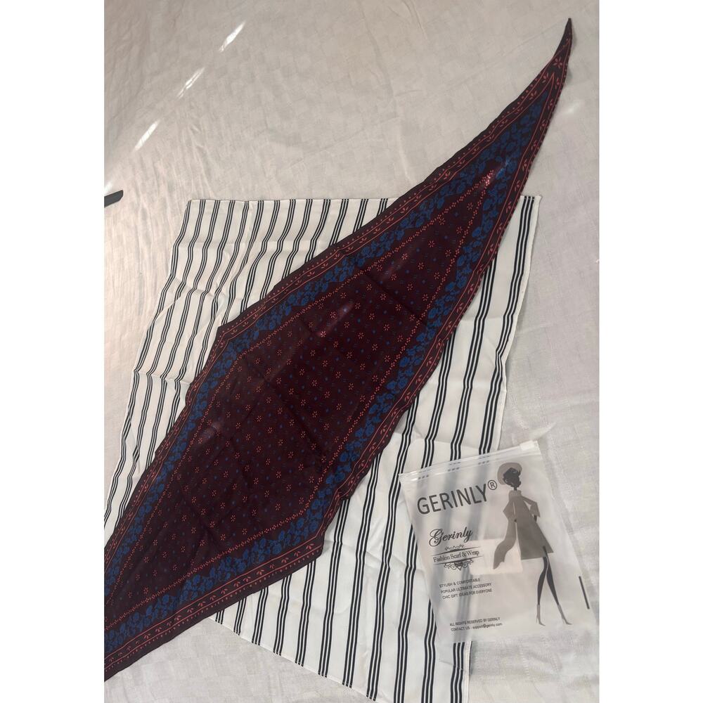 Gerinly 2 pack scarf set - 100% polyester